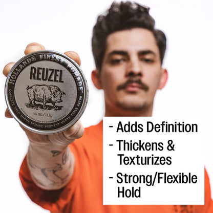 Get REUZELED Concrete Pomade + 3 in 1 Shampoo Set