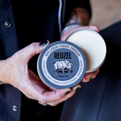 Get REUZELED Extreme Pomade + 3 in 1 Shampoo Set